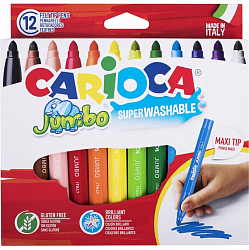 Фломастеры CARIOCA "Jumbo", 12 цв 40569