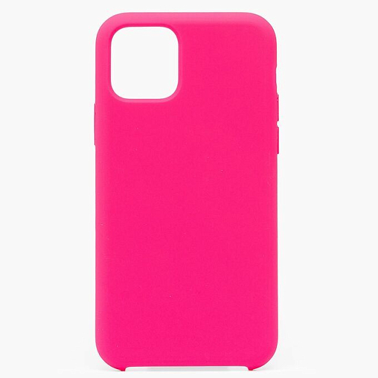 Задняя накладка Silicone CASE для iPhone 12 розовый неон (не оригинал)