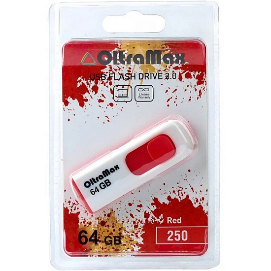 USB 64Gb OltraMax 250 Red