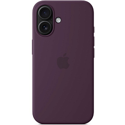 Силиконовый чехол SILICONE CASE MagSafe для iPhone 16 (3. Plum) (с АНИМАЦИЕЙ)