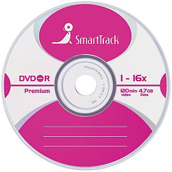 Диск DVD-R SMART TRACK 4.7Gb 16x (Bulk-100)
