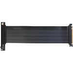 Райзер PCIE 4.0 x16  на шлейфе гибкий 30 см ( удлинитель видеокарты,  90 градусов), чёрный