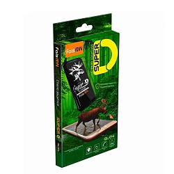 Противоударное стекло FAISON для SAMSUNG Galaxy M21/ M31, GL-04, Super-D, черное, полный клей