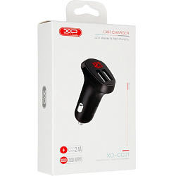 Авто ЗУ 2USB 2.4A XO-CC21 чёрный