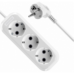 Сетевой удлинитель  3.0м KRONUS KRS-04-0012, 3 розетки, 16А/3,5кВт с/з ПВС 3х1,0