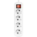 Сетевой удлинитель  7.0м SMARTBUY SBE-16-4-07-ZS, 4 розеток, 16А/3,5кВт с выкл. и заземлением ПВС 3х1,0