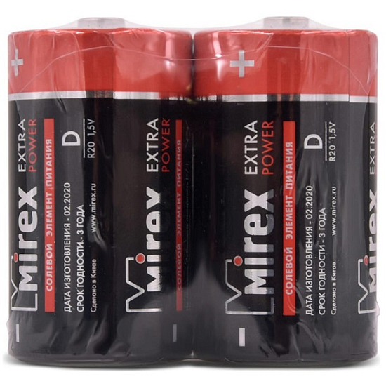 Элемент питания MIREX R20 (2/12/96) (23702-ER20-S2)
