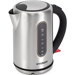 Чайник электрический HYUNDAI HYK-S9909 серебристый/черный