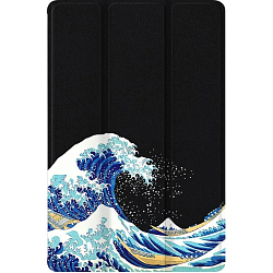 Чехол футляр-книга ZIBELINO для iPad Air 11" 2025 (M3)/Apple iPad Air 2024 11" (M2)/Air 5 2022/Air 4 2020 10.9"  (черный) 8082 ВОЛНЫ ЯПОНИЯ