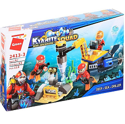 Конструктор QMAN Исследователи «Глубинная буровая», 3 минифигуры и 119 деталей