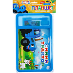 Доска для рисования с маркером-стиралкой, Синий трактор синий  9371505