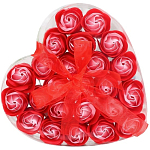 Мыльные розочки, красно-розовые, набор 24 шт. 6962282