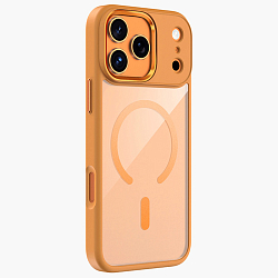 Задняя накладка KEEPHONE ARMOR GRIP MagSafe Clear Case для iPhone 17 Pro Max Orange