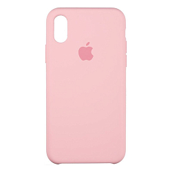 Силиконовый чехол SILICONE CASE для iPhone XR (006) розовый (Soft touch)