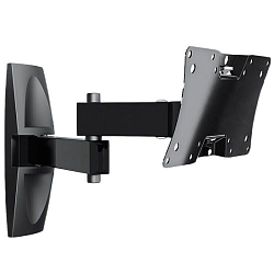 Кронштейн HOLDER LCDS-5064, 10-32", настенный, поворот и наклон, черный глянец