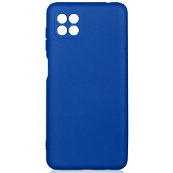 Силиконовый чехол DF для Samsung Galaxy A22s (5G)/ A22 (5G) DF sOriginal-32 (blue) с микрофиброй