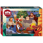 Пазл Step Puzzle 160 "Три богатыря и Пуп Земли" (Мельница)