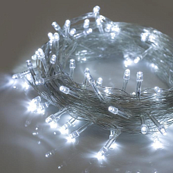 Гирлянда светодиодная СТАРТ НГ 100LED 220V 8 реж 10м нить белый