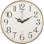 Часы настенные, интерьерные, бесшумные, d-25 см арт.196205600 дерево