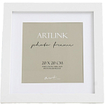 Фоторамка МДФ "Ellis" 20x20 см, с паспарту, белый 76737 9803225