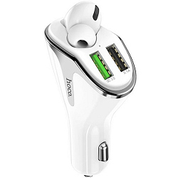 Авто ЗУ 2USB 2A HOCO E47 Way белый (1/12/120)