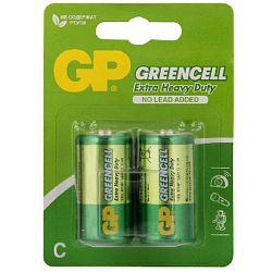 Элемент питания GP R14 GREENCELL BL-2