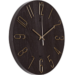Часы настенные, интерьерные, бесшумные, d-30 см арт.242292683 коричневый