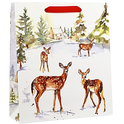 Пакет «Прогулка в зимнем лесу», M 30 х 26 х 9 см 10453776