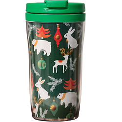 Термостакан со вставкой новогодний Сима-ленд «Новогодние животные», 250 мл
