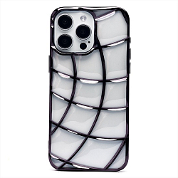 Задняя накладка SC340 для iPhone 15 Pro Max (transparent/black) (230397)