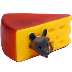 Игрушка пищащая "Мышкин сыр" для собак, 10.5 x 9 см   7472717