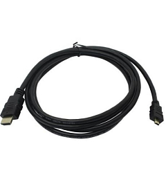 Кабель HDMI <--> microHDMI  2.0м TELECOM TCG206-2M ver 2.0+3D/Ethernet