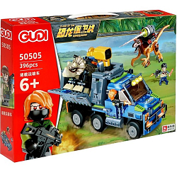 Конструктор Дино «Ловец динозавров», 396 деталей