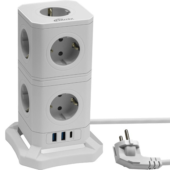 Сетевой фильтр  2.0м RITMIX RM-292C White