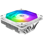 Кулер для процессора ID-COOLING IS-55 ARGB WHITE LGA1700/1200/115X/AM5/AM4 низкопрофильный высота 55mm (27шт/кор, TDP 125W, PWM