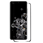 Противоударное стекло 3D ZIBELINO для Samsung S20 Plus черное (with unlock touch 0.18mm)