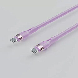 Кабель Type-C <-->Type-C   0.3м ACCESSTYLE CC30-S100 Violet