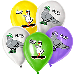 Воздушные шары латексные 12" «Крутые птицы», 25 шт. 10103586