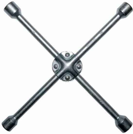 Ключ баллонный крестообразный 14х17х19х22 усиленный