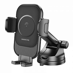 Автомобильный держатель BOROFONE BH203 Blue Charm, черный, 15W