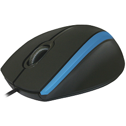 Мышь DEFENDER MM-340 черная/синяя