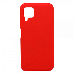 Задняя накладка SILICONE COVER для Samsung Galaxy A12 красная