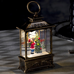 Светодиодная фигура «Ребёнок и ёлка» 7.6 × 13.5 × 3.2 см, пластик, батарейки AG13х3, свечение тёплое белое