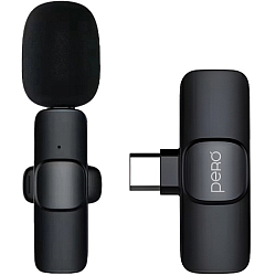 Микрофон БП PERO CM01, черный, ресивер Type-C