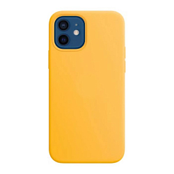Задняя накладка MOBIS для iPhone 12 Pro Leather Case magsafe (Желтый)