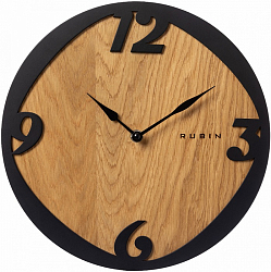 Часы настенные РУБИН "Классика", из МДФ, открытая стрелка, d=30 см (3033-001)