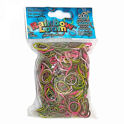 Резиночки для плетения браслетов RAINBOW LOOM, розовый камуфляж   9128193