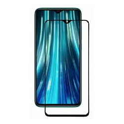 Противоударное стекло 9D NONAME для XIAOMI Redmi 8/8A, черное, полный клей, в техпаке