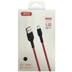 Кабель USB <--> Type-C 1.0м XO NB55 черный (5A)