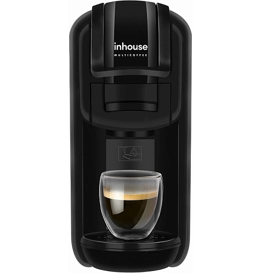 Кофемашина INHOUSE Multicoffee Pro ICM1503BG 2в1 (капсулы/молотый кофе), черный